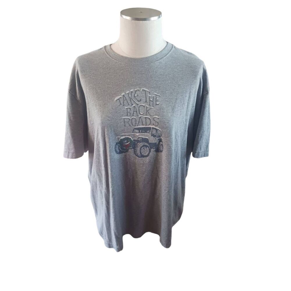 life is good Extra large slow ride  vintage car back roads tee
